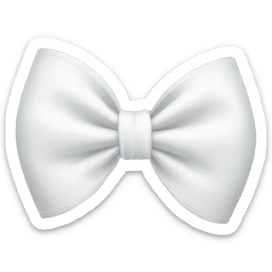 White bow sticker