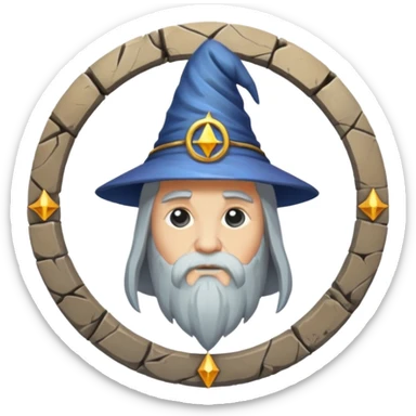 wizard's circle sticker