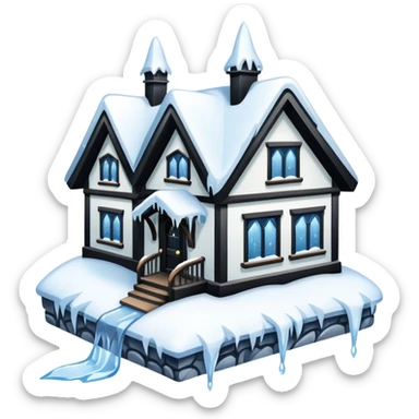 frozen houses sticker