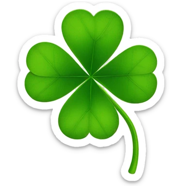 four leaf clover sticker