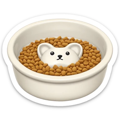 pet food bowl sticker