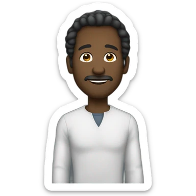 Black man big Jean-Luc Melanchon sticker