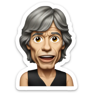 mick jagger sticker
