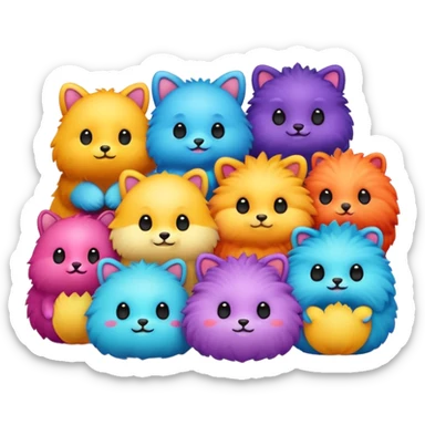 Cute critters sticker