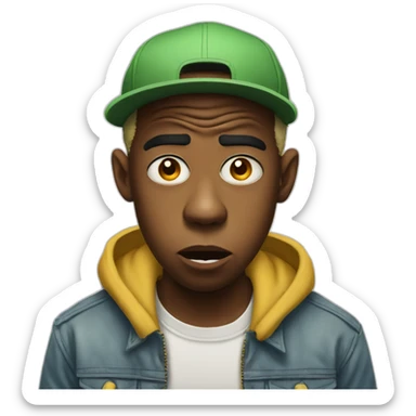 angry tyler the creator sticker