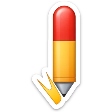 Exclamation point sticker