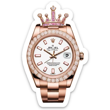 pink rolex crown  sticker