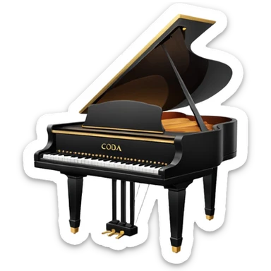 coda piano sticker
