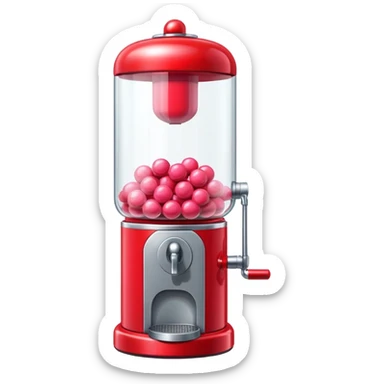 Red Bubblegum machine sticker