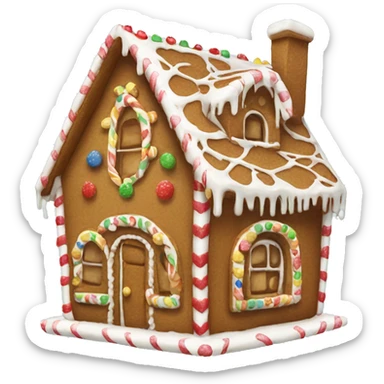 Gingerbread house sticker