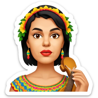 Vibrant Festival Singer sticker