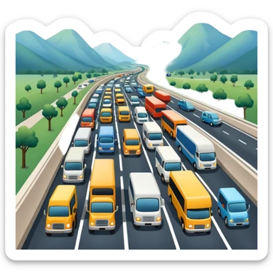 🚛🚚🚐🚛🚐🛻🚒🚌🚕🚌🚕🚎🚑🚛🚒🏍🛺🚗🚌🚕🛻🚒rush hour sticker