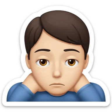 Dull and sleepy  sticker