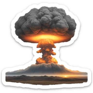 nuclear explosion study to sticker