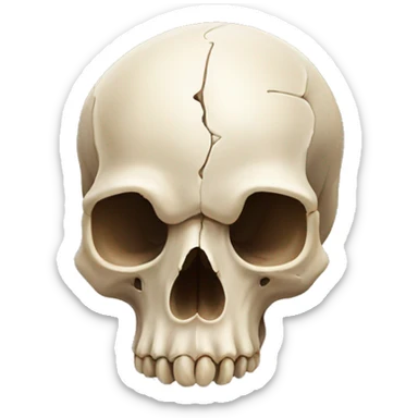 Animal skull sticker