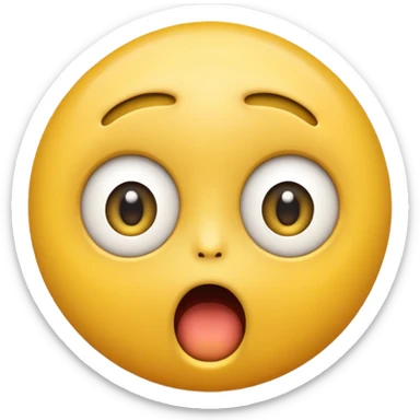 Shocking mamoji face sticker