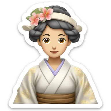 reverencia japonesa de saludo sticker
