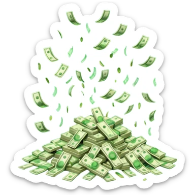 money rain sticker