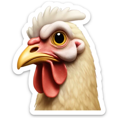 chicken head sticker