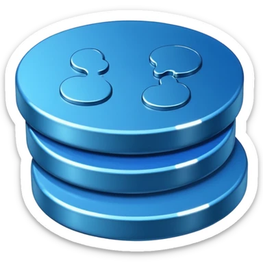blue coins credit pack sticker
