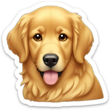 Cozy-golden-retriever sticker