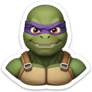 Hun from Teenage Mutant Ninja Turtles, muscular gang leader sticker