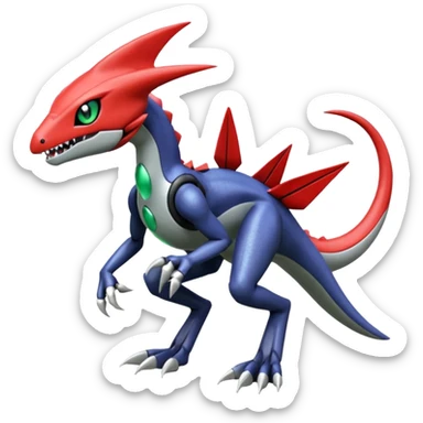 Meloetta-Scizor-Garchomp-Pokémon-Digimon-Fakémon-creature sticker