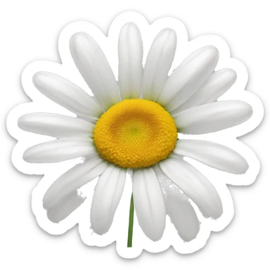 Daisy flower aesthetic sticker
