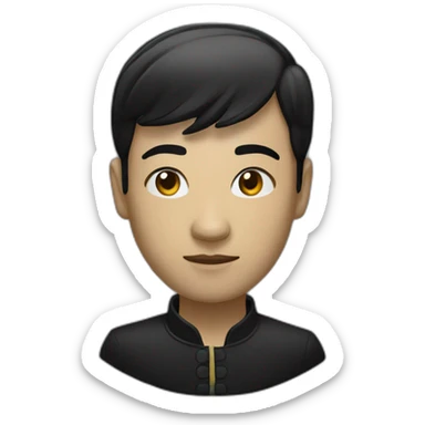 Un noir chinois sticker