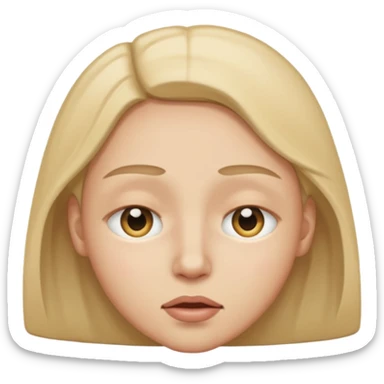 One Eye half closed and another open emoji sticker