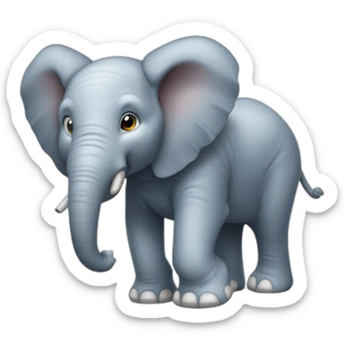 Éléphant qui lève le pouce sticker