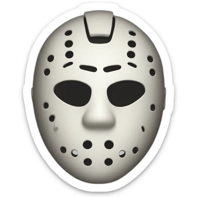 Jason mask sticker