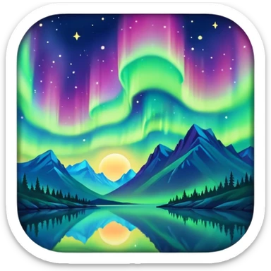 only northern light sticker