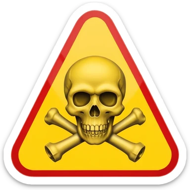 chemical weapons sign sticker