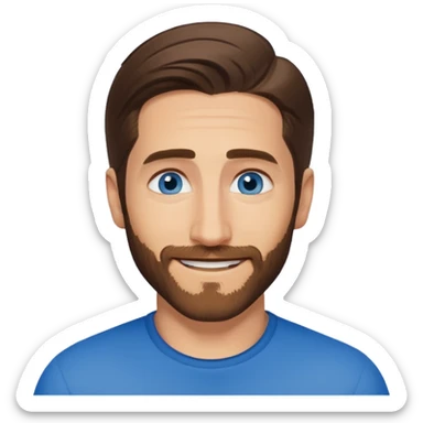 Jake Gyllenhaal with blue eyes sticker