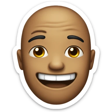 Dirty & bruised but still smiling emoji sticker