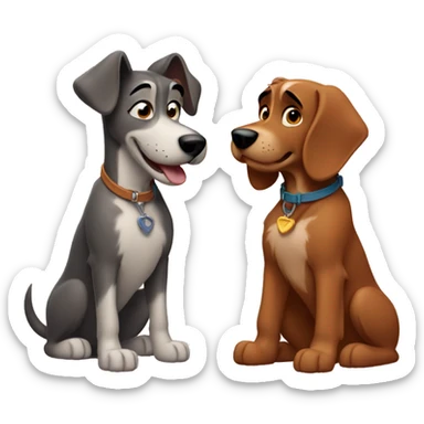 lady and the tramp sticker