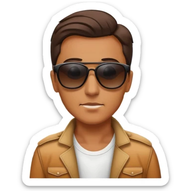 a person outside of a parked car. looking at the open long road with mountains at the fondo  sticker