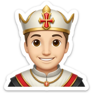 Templario saludando sticker