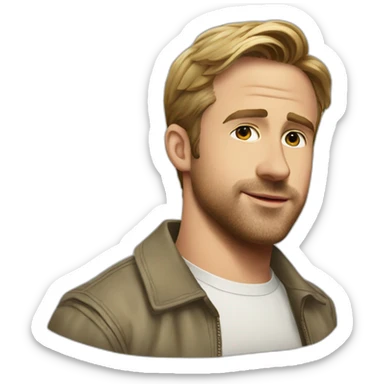 Ryan gosling as ken sticker