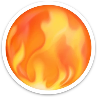 fire ball sticker