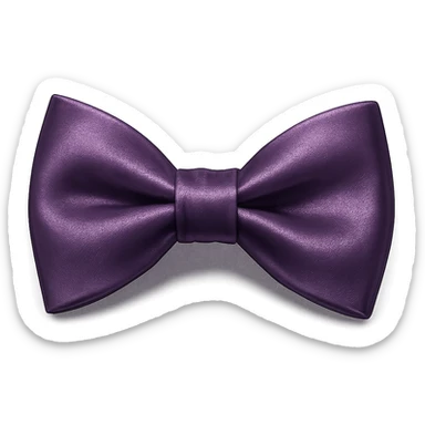 purple bowtie sticker