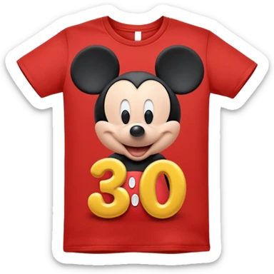 Elementos de Disney para poner en una camiseta farta cumpleaños sticker