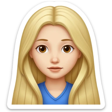 Make it a girl wil long hair like this and look like this  sticker