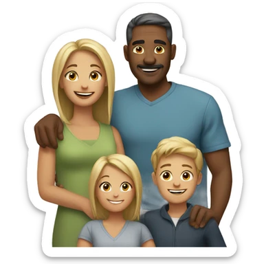 One happy family sticker