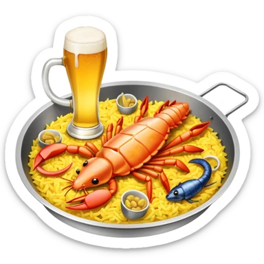 beer mouse trap paella sticker