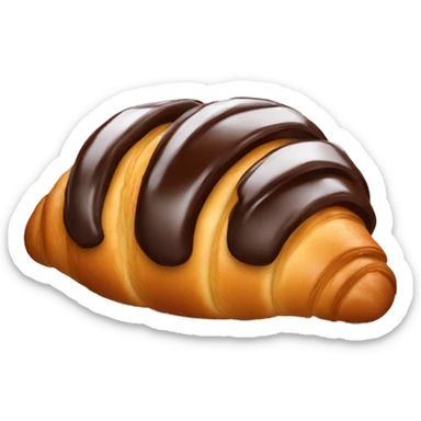chocolate croissant  sticker