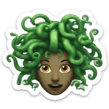 Medusa bruja sticker