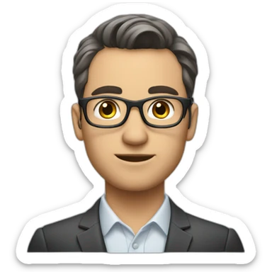 Corporativo Finance Male Analyst sticker