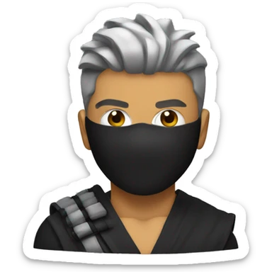 ninja getting low taper fade sticker